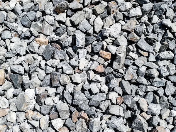 Rock pieces crushed gravel texture — Stock Photo, Image