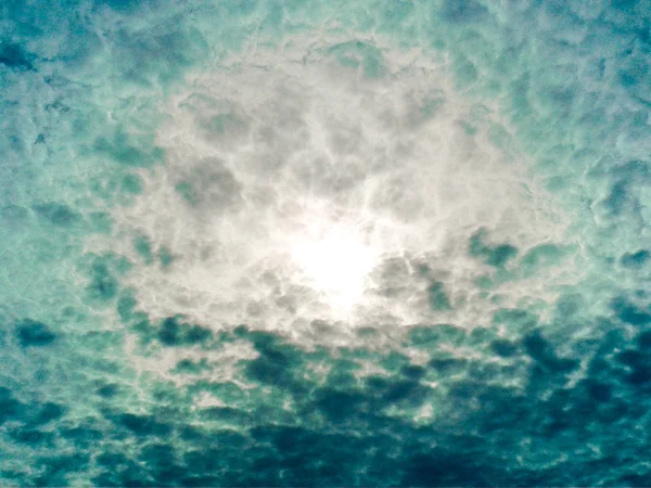 Ciel inhabituel orage nuageux — Photo
