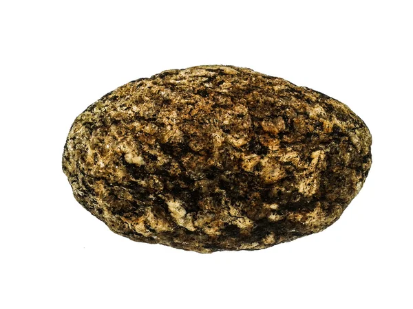 Pedra de rocha isolada sobre fundo branco — Fotografia de Stock