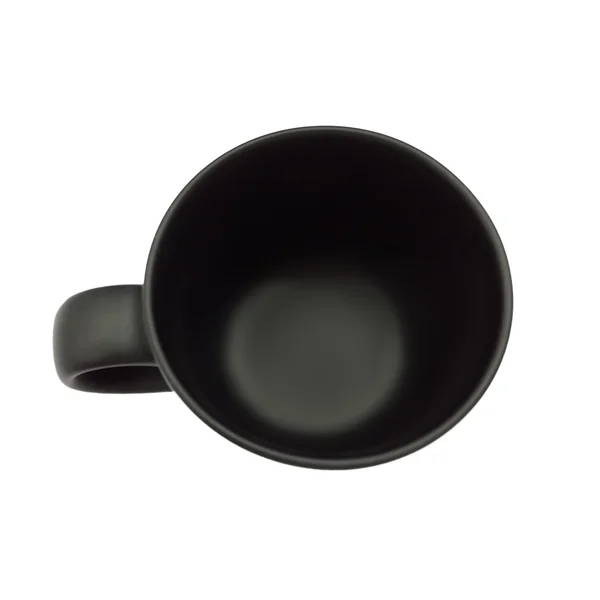 Taza de café vacío retro color negro aislado —  Fotos de Stock