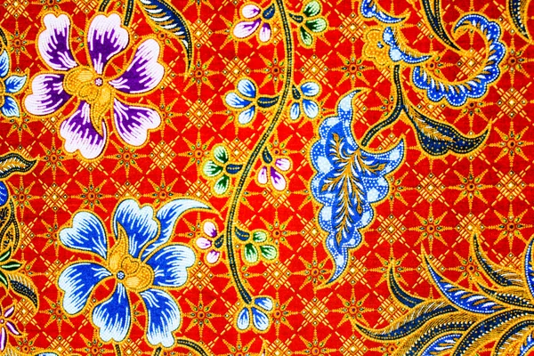 Fond de motif sarong batik en Thaïlande, batik traditionnel — Photo