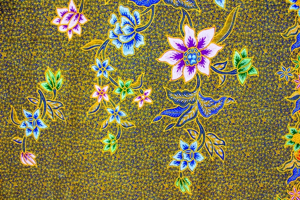 Batik sarong  pattern background in Thailand, traditional batik — Stock Photo, Image