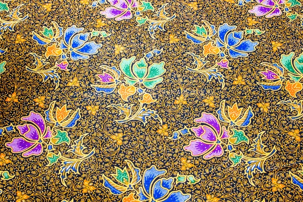 Popular batik sarong fundo padrão na Tailândia, tradicional — Fotografia de Stock