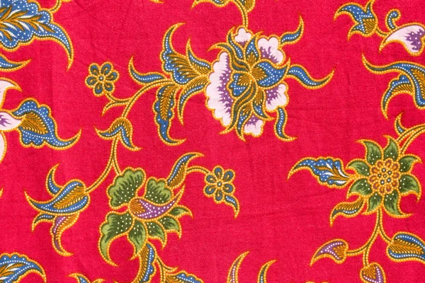 Popular batik sarong pattern background in Thailand, traditional — Stock Photo, Image