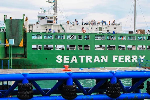 Sea port of seatran ferry terminal a pier koh samui,surat thani — Stock Photo, Image