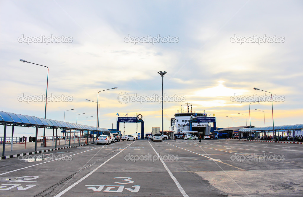 sea port of seatran ferry terminal a pier koh samui,surat thani 