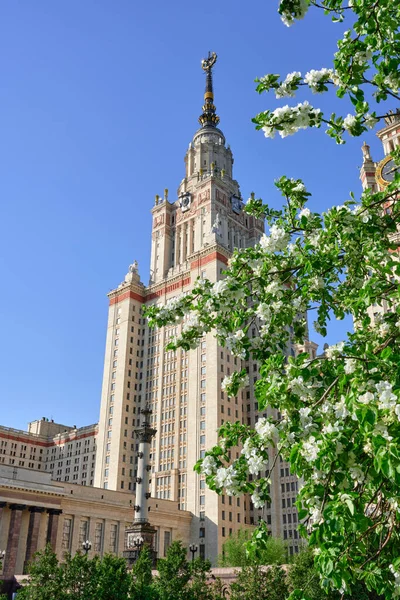 Moskau Mai 2021 Stadtlandschaft Mit Blick Auf Das Nach Lomonossow — Stockfoto