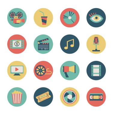 Movie icons clipart