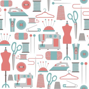 Sewing pattern clipart