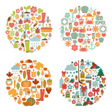 çeşitli vektör simge kümesi