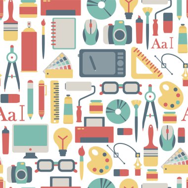 grafik tasarım simgeler ile Seamless Modeli