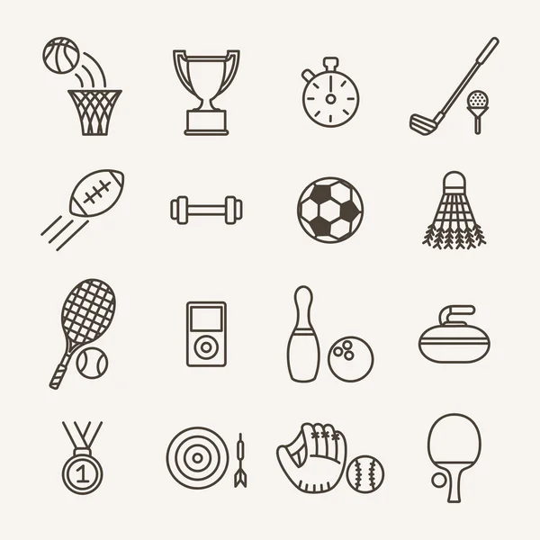 Sport pictogrammen — Stockvector