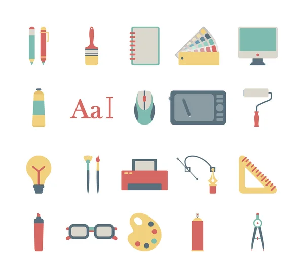 Grafisch ontwerp icons — Stockvector