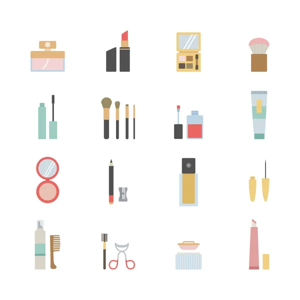 Set of beauty and makeup icons — Stock Vector