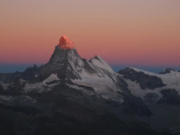 Nascer do sol em Zermatt, Matterhorn — Fotografia de Stock