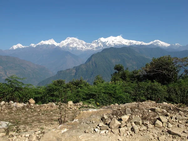 ネパールに雄大な山々 — ストック写真