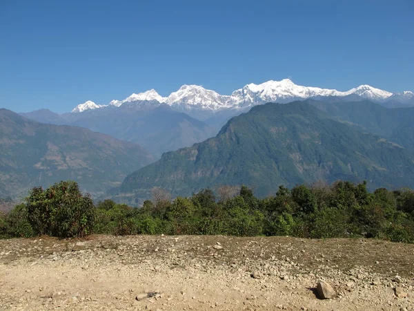 Piękny widok z baglungpani, nepal — Zdjęcie stockowe