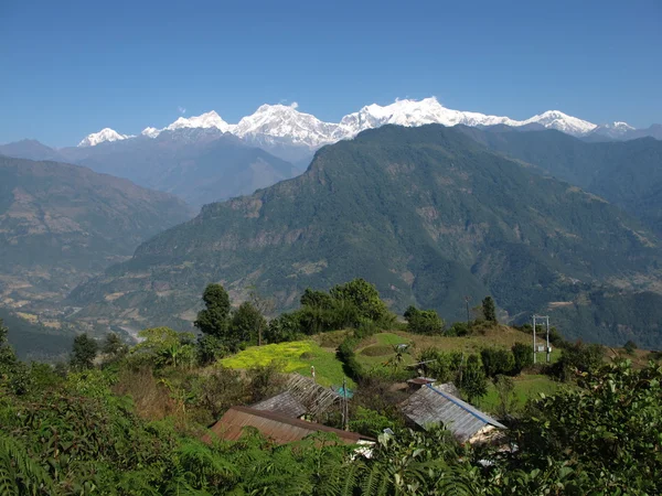 Pięknej górskiej w Nepalu — Zdjęcie stockowe