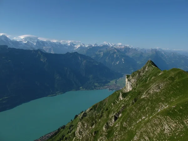 Augstmatthorn and Lake Brienzersee — Stock Photo, Image