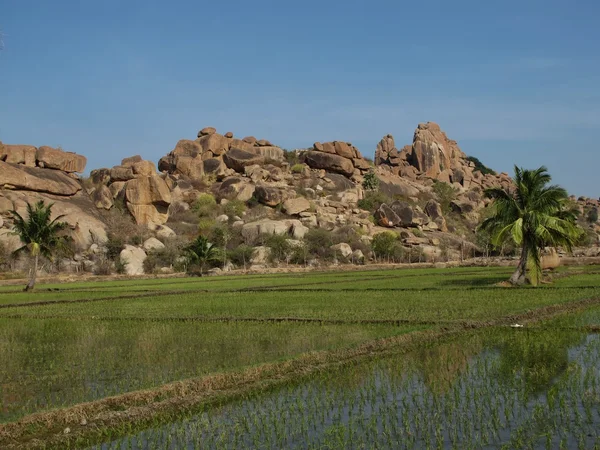 Hampi, Hindistan'ın güzel beldesi — Stok fotoğraf