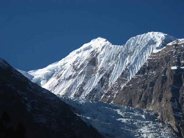 Ganggapurna, 높은 산의 안나푸르나 범위 — 스톡 사진