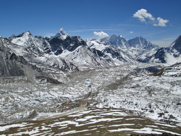 Ледник Кхумбу, вид с Кала Паттхар
