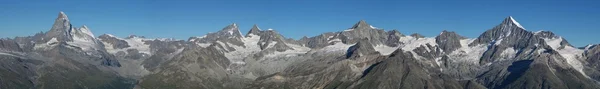 Vackra panorama i Zermatt — Stockfoto