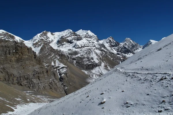 Beau paysage sur le rond de l'Annapurna — Photo