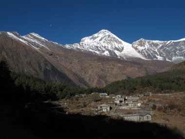 Sabahın erken saatlerinde Dhaulagiri