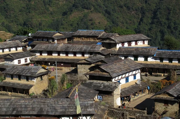 Bellissimo villaggio Gurung Ghandruk — Foto Stock