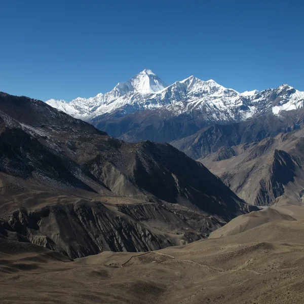 Dhaulagiri und tukuche peak — Stockfoto