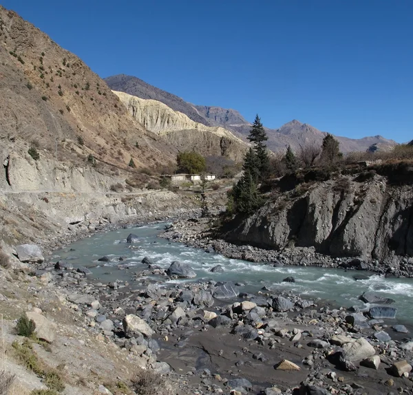 Piękne kali ghandaki rzeki, nepal — Zdjęcie stockowe