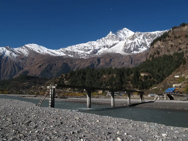 Río Dhaulagiri y Kali Ghandaki — Foto de Stock