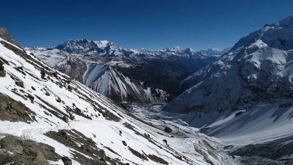 Berglandschaft bei Manang — Stockfoto