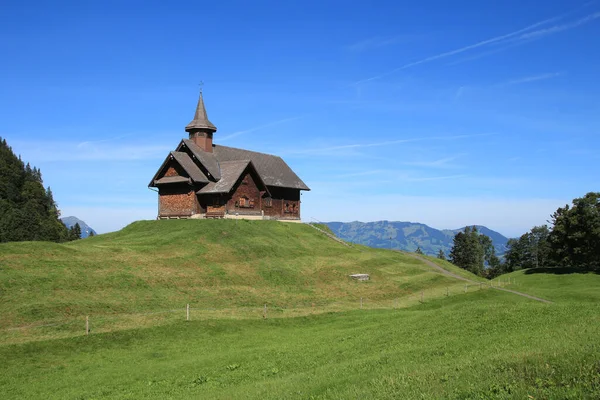 Cappella Legno Stoos Schwyz — Foto Stock