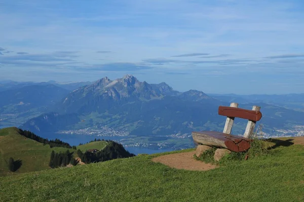 Vista Lucerna Desde Monte Rigi —  Fotos de Stock