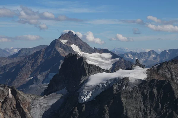 Montagne Fuenffingerstoecke Fleckistock Vista Dal Monte Titlis Obwalden — Foto Stock