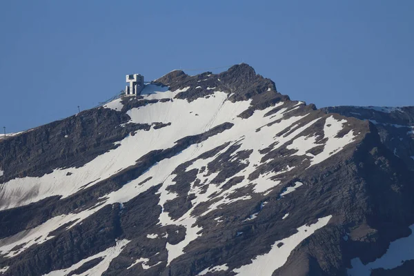 Station Sommet Téléphérique Glacier Des Diablerets — Photo
