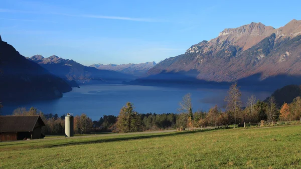 Jezioro Brienz Jesienią — Zdjęcie stockowe