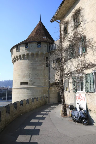 Nolliturm Antigua Torre Lucerna Suiza — Foto de Stock