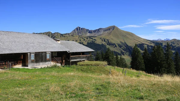 Mount Gifer Och Lauenehore Schweiziska Alperna — Stockfoto