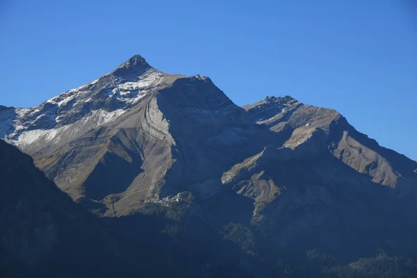 Estação Cume Mount Oldehore Glacier 3000 Alpes Suíços — Fotografia de Stock