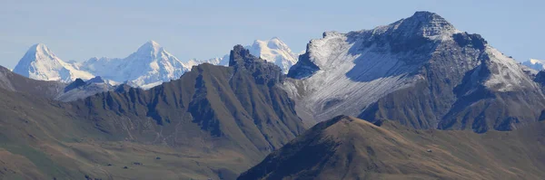 Albristhore Och Andra Berg Sett Utifrån Rinderberg Zweisimmen — Stockfoto