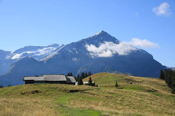Góra Spitzhore Widziana Góry Wispile Gstaad — Zdjęcie stockowe