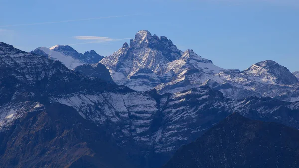 Sonbaharda Gspaltenhorn Dağı Sviçre Nin Niederhorn Dağı Manzarası — Stok fotoğraf