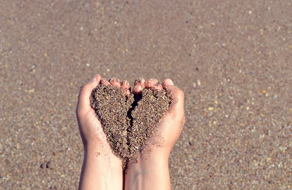 Corazón roto. — Foto de Stock