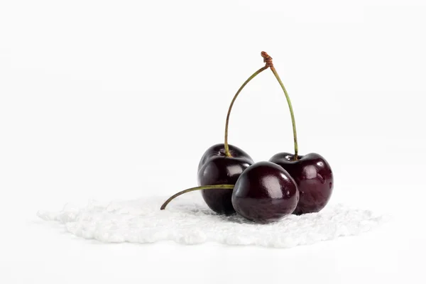 Sweet cherry on white background — Stock Photo, Image