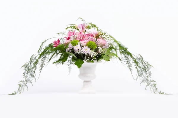 Bunch of flowers on white background — Stock Photo, Image