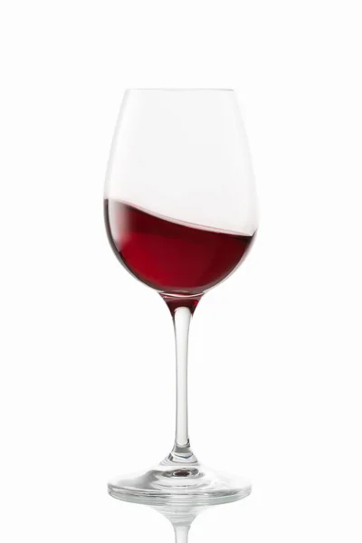 Sklenice vína na bílém pozadí — Stock fotografie