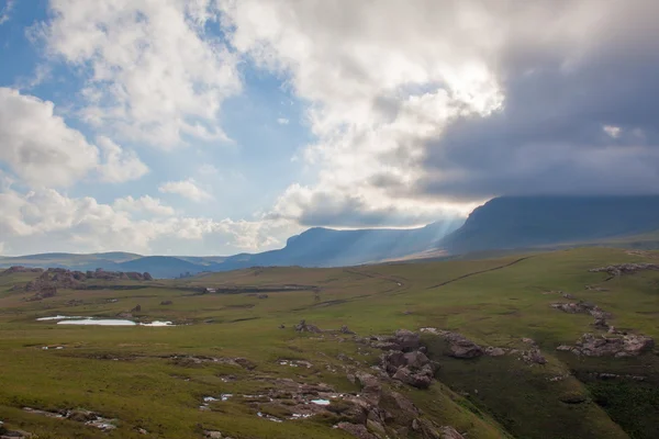 Rays of light on the Maluti's — Stock Photo, Image